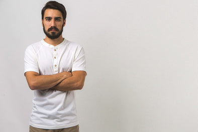 Cotton Short Sleeve Henleys For Summertime